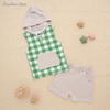 Ensemble de vêtements pour bébés et enfants, nouveau Design, débardeur à capuche sans manches, hauts et shorts, pour garçons et filles