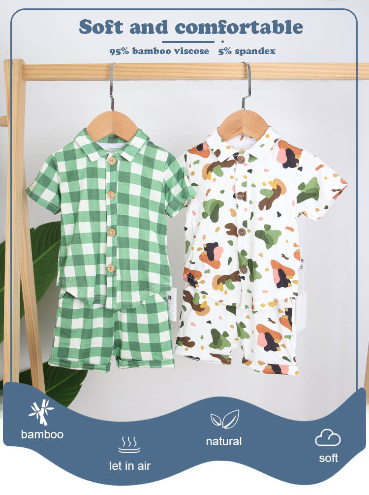 Polo à manches courtes pour bébés et enfants, chemise et Short avec poche, costume d'été à col rabattu pour enfants