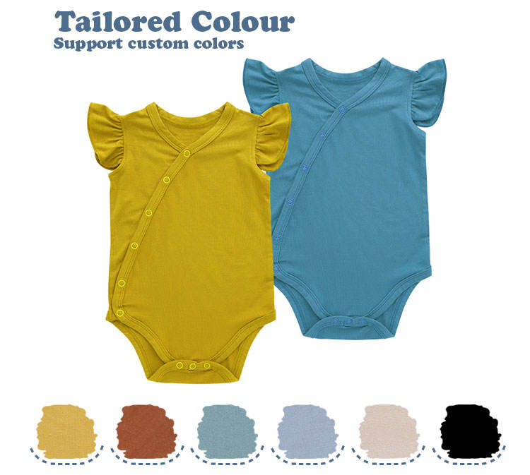 Cardigan à pression sans manches pour bébé, combinaison d'été à volants, manches décontractées, couleur unie, barboteuse pour bébé, offre spéciale