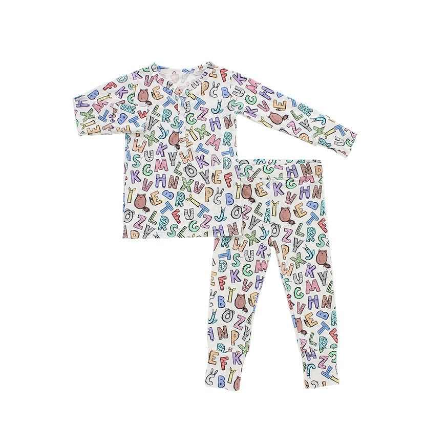 Ensemble de vêtements d'automne pour bébés et enfants, hauts à manches longues et pantalons longs, 2 pièces, vêtements conviviaux avec un joli motif