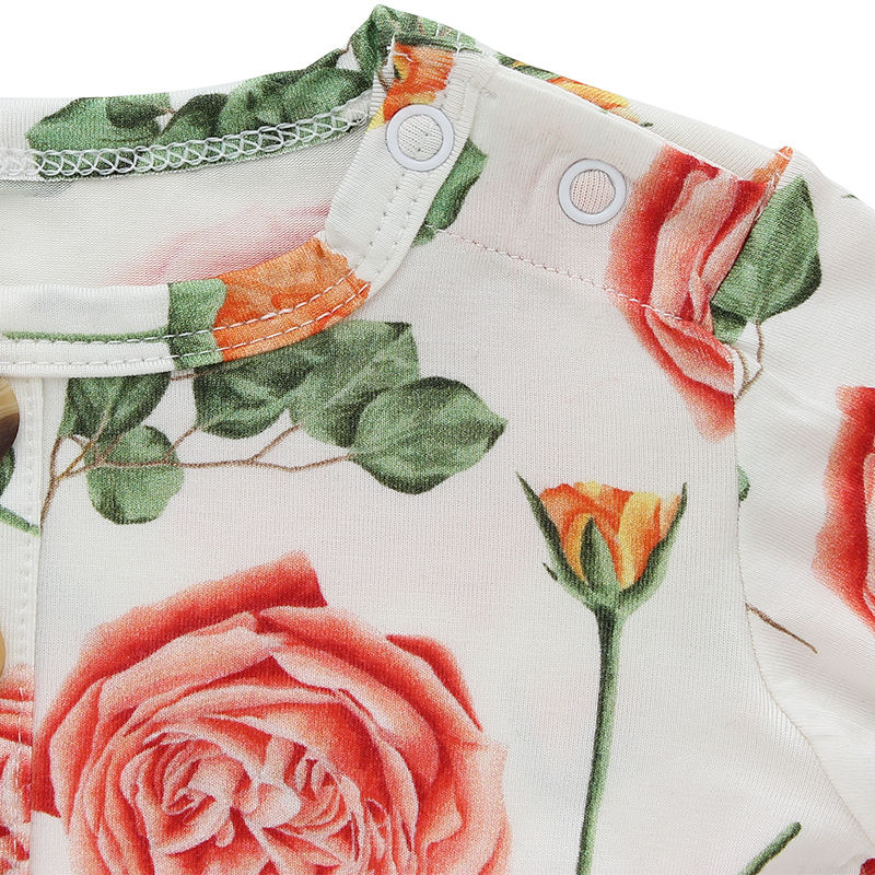 Vente en gros à manches longues bébé filles vêtements ensemble usine écologique causal bébé pyjamas ensemble bambou spandex coton tissu vêtements