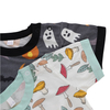 Vente en gros de vêtements pour bébés nouveau-nés Halloween, style imprimé personnalisé, barboteuse d'été à manches courtes pour bébé, tissu 95% bambou et 5% élasthanne