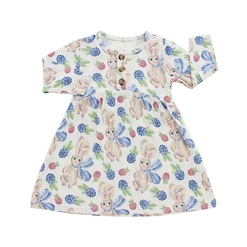 Design mignon bébé fille robe de fête décontractée vestiges