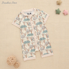 Costume une pièce pour bébé, nouveauté, motif coloré, barboteuse d'été à manches courtes, à volants, body, vêtements pour bébé