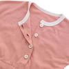 Barboteuse en coton et bambou pour bébés, vêtements à manches courtes, couleur unie, doux, personnalisable, acceptable, vente en gros