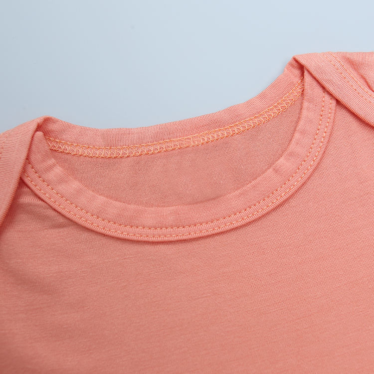 Barboteuse à manches longues pour bébé de 0 à 24 mois, fermeture éclair bidirectionnelle, vêtements pour bébé, couleur unie, impression personnalisée, vente en gros, nouveau