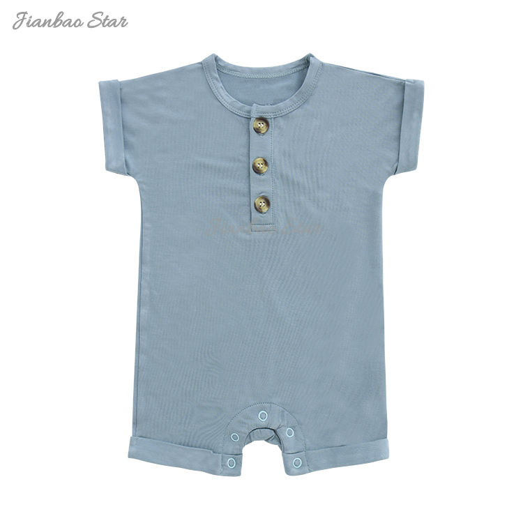 Nouveau-né bambou bébé barboteuse vêtements bébé combinaison body fermetures éclair pied Onesie pyjama vêtements barboteuses