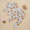 Nouveau gros bébé pyjamas ensemble à manches longues vêtements de nuit bambou Viscose Spandex coton unisexe automne hiver deux pièces vêtements