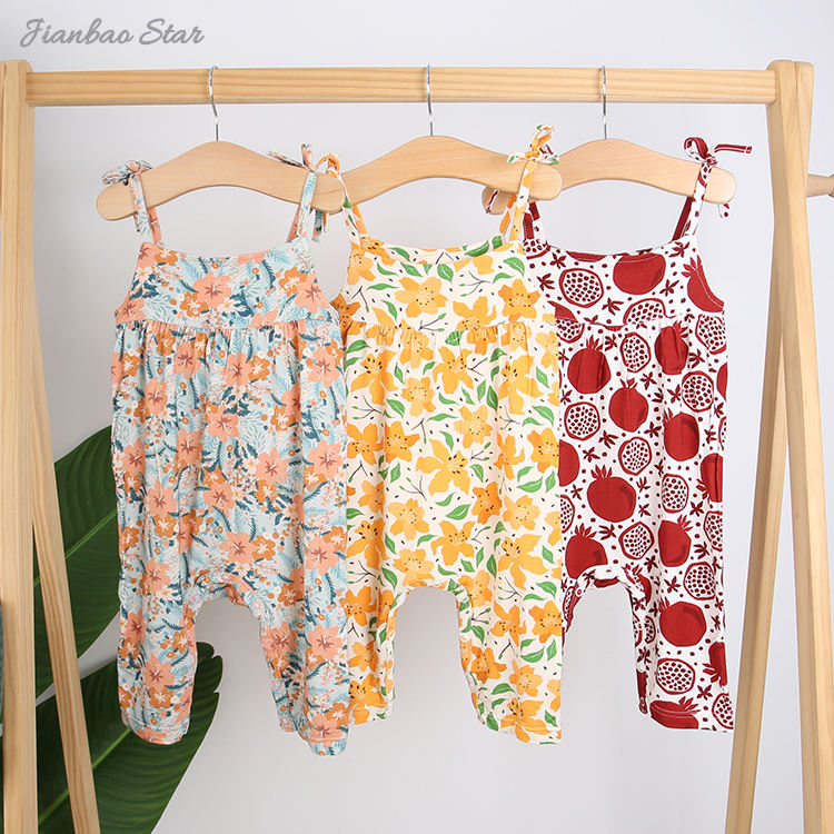 Nouveau Design de haute qualité 100% coton, beau motif, Style décontracté, boutons, ceinture, vêtements pour bébé, barboteuse