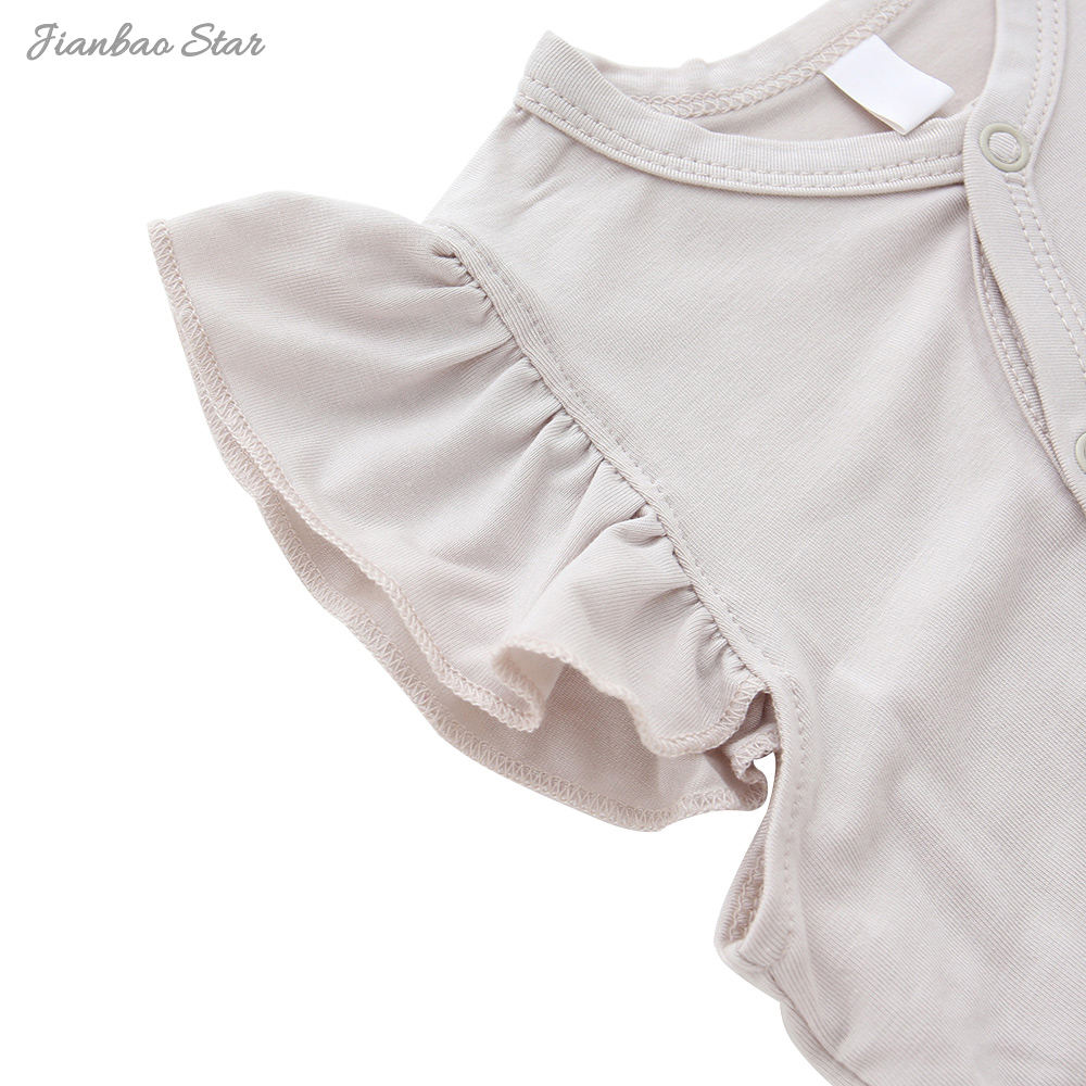 Bambou rayonne Spandex bébé infantile bébé vêtements combinaison barboteuse