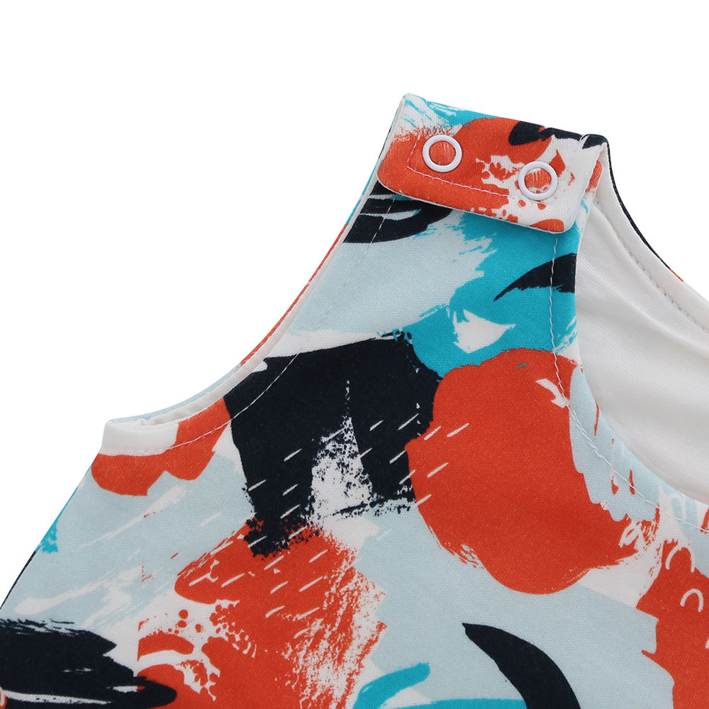 Vêtements de Style classique pour bébé, motif de couleur personnalisé, ensemble barboteuse d'été sans manches avec boutons à bretelles, pour fille et garçon
