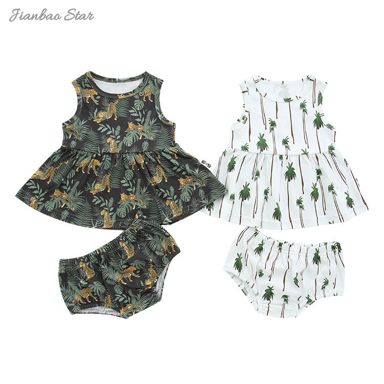 Haut sans manches péplum pour bébé, ensemble de vêtements respirants en tissu 100% coton avec bouffantes, avec Service OEM, nouvelle version