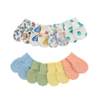 Tissu en bambou imprimé et couleur unie, ensemble de mitaines super douces pour bébé, nouveau-né