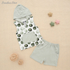 Ensemble de vêtements pour bébés et enfants, nouveau Design, débardeur à capuche sans manches, hauts et shorts, pour garçons et filles