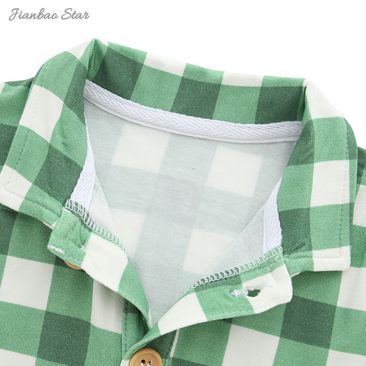 Nouvelle impression personnalisée printemps automne bébé pyjamas ensembles bambou Viscose nouveau-né bébé garçons deux pièces ensemble bébé vêtements ensemble