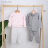 Ensemble de vêtements pour bébé à manches longues, 100% coton biologique, tissu écologique, 2 pièces, pyjama décontracté, prix d'usine, offre spéciale