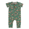 Bambou coton tricoté bébé garçon printemps été vêtements de haute qualité prix usine impression personnalisée barboteuse OEM Logo pyjamas