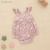Vêtements pour bébé en bambou doux, barboteuse pour nouveau-né de 0 à 3 mois, manches flottantes, barboteuse à bulles en bambou pour filles et garçons