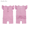 Bambou/Spandex bébé Onesie volants de dos bébé vêtements nouveau-né combinaison aile à manches courtes bébé barboteuse Shortalls