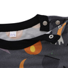 Barboteuse tricotée à manches courtes pour bébé, 100% coton, motif de boutons d'halloween, personnalisé, vente en gros, nouvel arrivage, offre spéciale