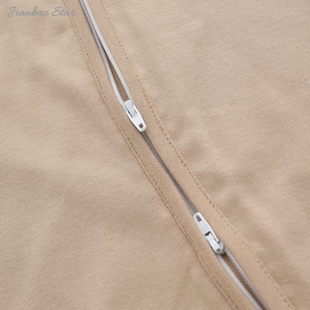 Barboteuse d'été en coton confortable, couleur personnalisée, respirante, unisexe, fermeture éclair bidirectionnelle, vêtements pour nouveau-né, nouvel arrivage