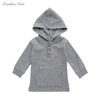 Ensemble de costume à manches longues, nouveau Design, vente en gros, haute qualité, boutons, sweat à capuche et pantalon, vêtements pour bébé, vente en gros