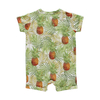 Viscose de bambou tricotée Extra douce, vêtements de plage légers d'été, Style manches courtes, costume unisexe pour bébé, ensemble barboteuse pour bébé