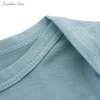 Top qualité 100% coton tricoté personnalisé confortable nouveau-né bébé boutons à manches courtes bébé vêtements barboteuse