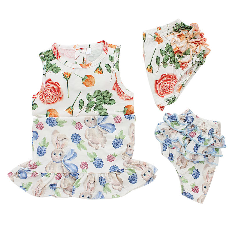 Ensemble pyjama pour bébé, sans manches, vêtements de nuit, bambou, Spandex, coton, unisexe, vêtements d'été deux pièces, direct d'usine