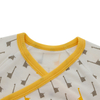 Barboteuse d'été tricotée en bambou pour nouveau-né, barboteuse de qualité à manches courtes avec bouton-pression et sangle, barboteuse pour bébé