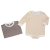 Usine directe 95% bambou 5% Spandex bébé barboteuse à manches longues combinaison avec bouton pression conception couleur unie Style bébé vêtements