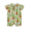 Barboteuse à manches courtes pour bébé, tissu tricoté en coton et bambou, vêtements confortables pour bébé, unisexe, Style d'été, vente en gros