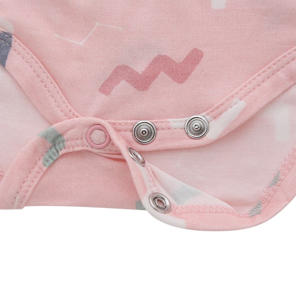 Barboteuse à manches volantées pour bébé, joli Design, en coton de bambou, matériel tricoté, vêtements confortables pour bébé, vêtements d'été unisexes