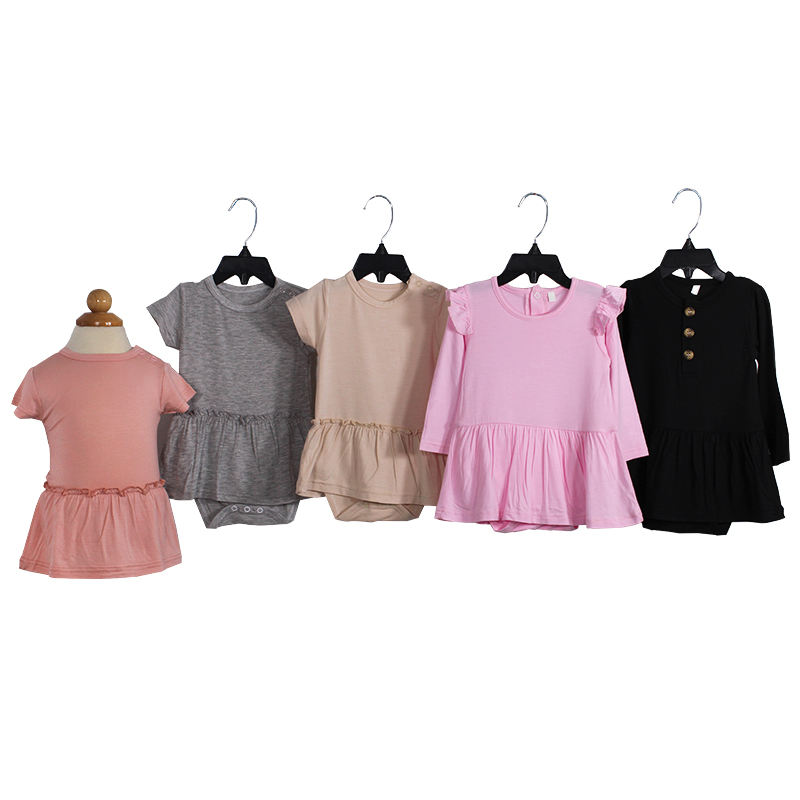 Barboteuse à manches courtes pour bébé, pyjama pour nouveau-né, vêtements en tissu de coton et de bambou de haute qualité, Style bouton-pression, pour filles et garçons