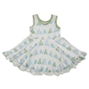 Offres spéciales nouveau Design impression personnalisée robe de bébé doux robes de douche de bébé belle robe de poupée de bébé en bambou