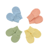 Mitaines pour bébé de couleur unie imprimées, vente en gros, tissu en coton de bambou personnalisé pour nouveau-né, gants Super doux pour bébé, automne et hiver