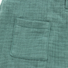Confortable bambou tricoté sans manches été unisexe bouton en bois ouverture bébé garçon barboteuse ensemble barboteuse combinaison