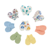 Tissu en bambou imprimé et couleur unie, ensemble de mitaines super douces pour bébé, nouveau-né