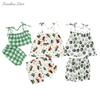 Ensemble de costume d'été sans manches, 100% coton tricoté, nouveau Design, beau motif, vêtements pour bébés filles, haute qualité, meilleure vente