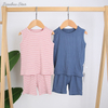 Ensemble de vêtements pour bébé, vente en gros, short d'été, gilet, ensemble de vêtements pour nouveau-né fille et garçon, couleur unie, vêtements pour bébé