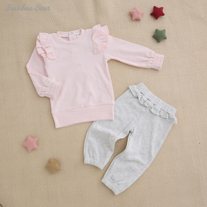 Ensemble de vêtements pour bébé à manches longues, 100% coton biologique, tissu écologique, 2 pièces, pyjama décontracté, prix d'usine, offre spéciale