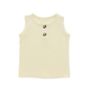 T-shirt sans manches tricoté en bambou 95%, Super doux, pour bébé garçon et fille, couleur unie et motif OEM, hauts d'été pour enfants