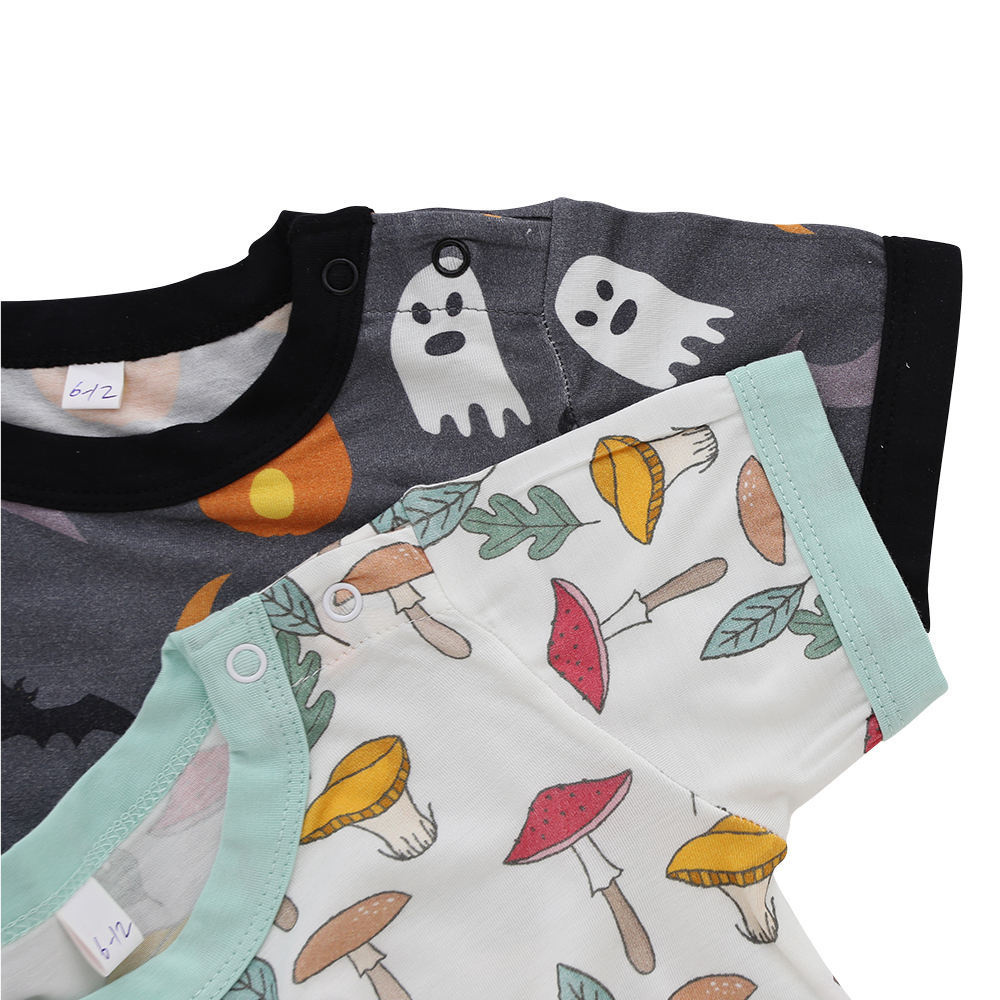 Barboteuse d'été en coton et bambou de Style classique, vêtements pour nourrissons, manches courtes, bretelles, jolis vêtements pour bébés, vente en gros