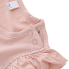 Nouveautés de haute qualité offre spéciale douane couleur unie à volants boutons sans manches belles robes de bébé filles