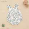 Vêtements pour bébé en bambou doux, barboteuse pour nouveau-né de 0 à 3 mois, manches flottantes, barboteuse à bulles en bambou pour filles et garçons