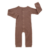 Combinaison à manches longues pour bébé, Style bouton avant, barboteuse en coton tricoté de haute qualité, vêtements unisexes pour enfants