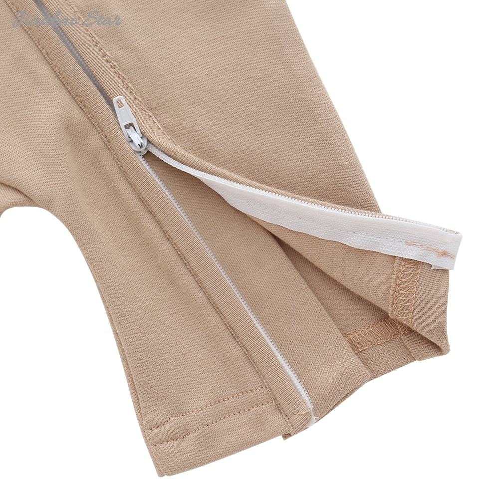 Barboteuse d'été en coton confortable, couleur personnalisée, respirante, unisexe, fermeture éclair bidirectionnelle, vêtements pour nouveau-né, nouvel arrivage