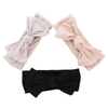 Bandeau pour bébés filles, tissu en bambou de haute qualité, écharpe de tête de couleur unie, décoration faciale de douche OEM, vente en gros