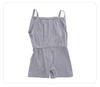 Barboteuse sans manches pour bébé, tissu tricoté en coton et bambou, bretelles confortables, vêtements d'été unisexes, couleur personnalisée, vente en gros