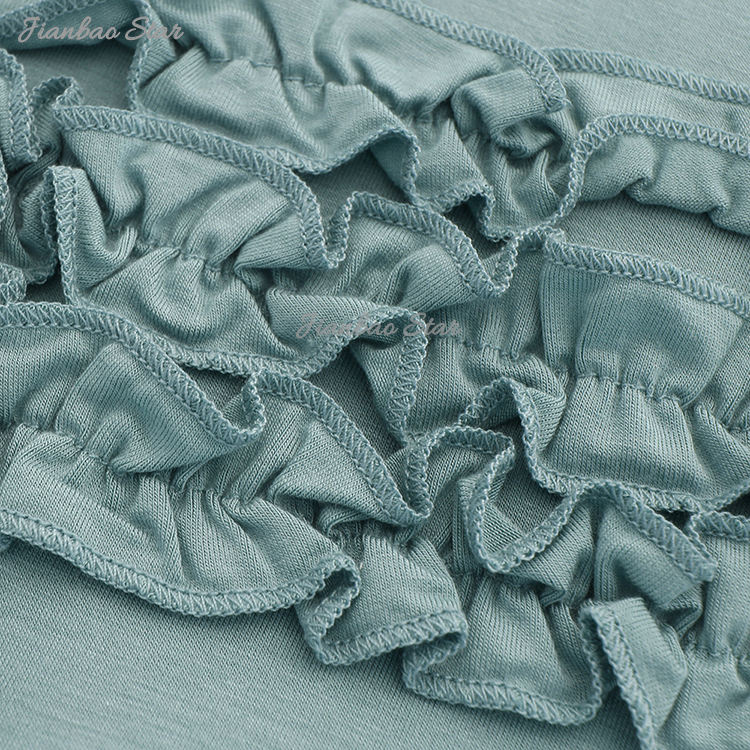 Barboteuse sans manches à volants pour bébé, nouveau Design, couleur personnalisée, 100% coton, boutons, vêtements pour nouveau-né, haute qualité